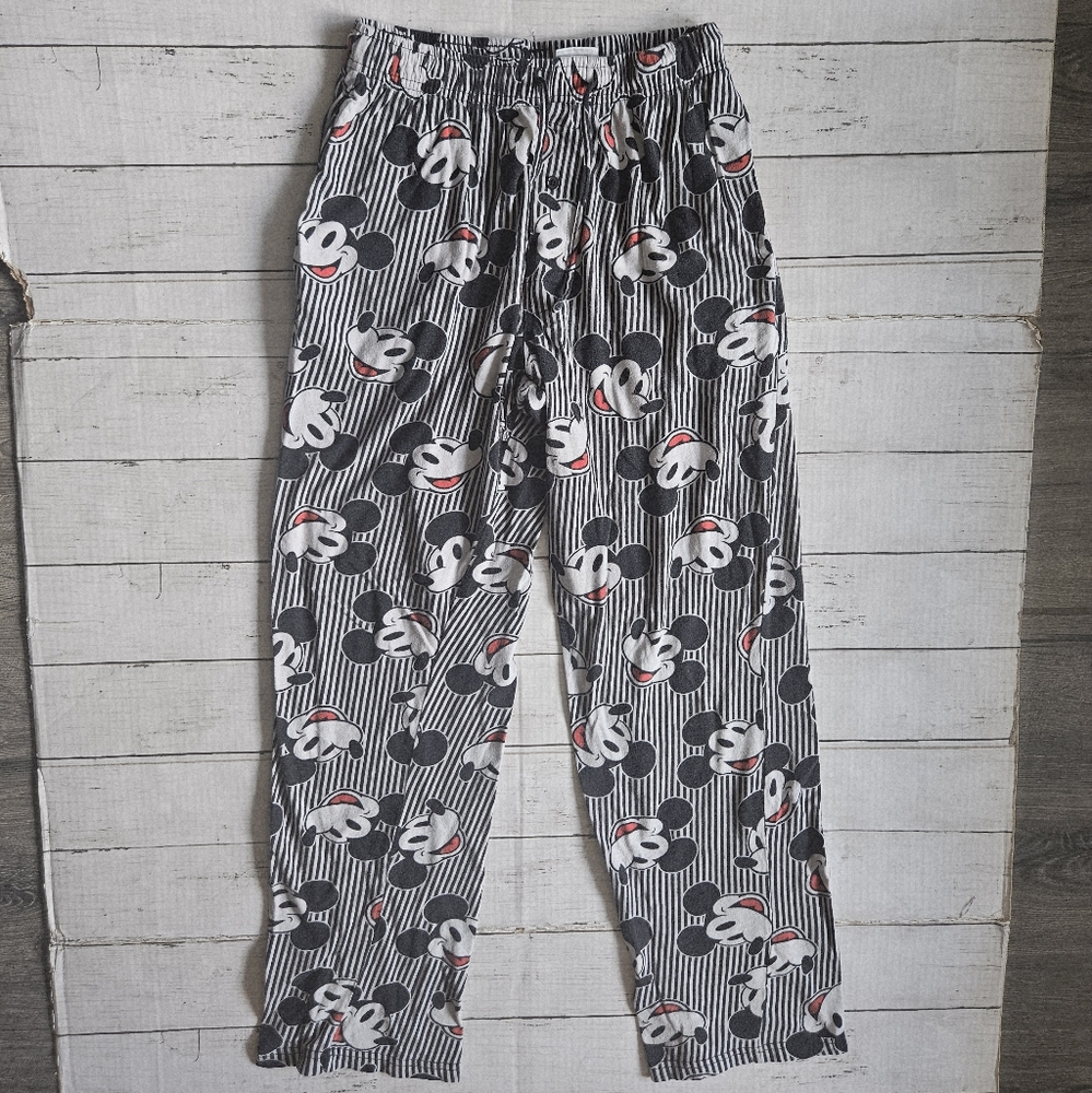 Disney Mickey Mouse‎ Striped Pajama Pants Size Small
